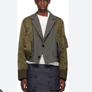 Sacai Khaki Suiting Jacket NWOT